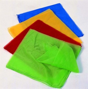 Maģiskie neilona lakatiņi 12 gab. (65x65 cm)