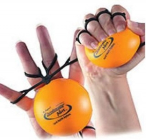 Plaukstas – pirkstu trenažieris ''Handmaster'' oranžs