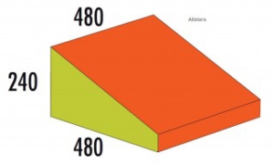 Mīkstais  ķīlis 480 x 480 x 240/60 mm