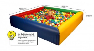 Varavīksnes Bumbu baseins 190x190x37cm